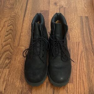 Timberland Men's Black Leather Boots